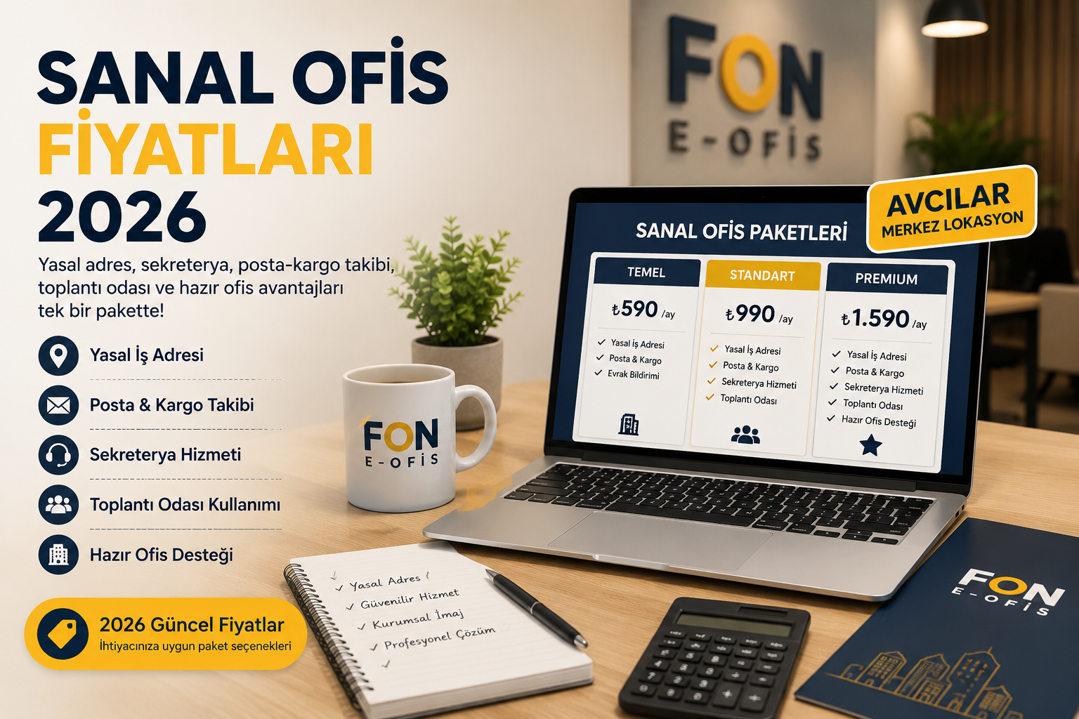 Sanal ofis fiyatları 2026 rehberi